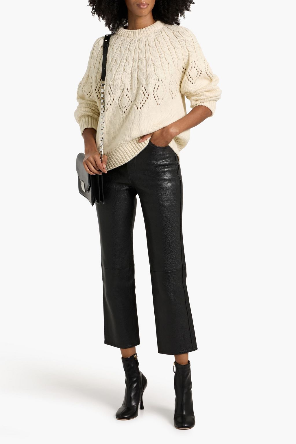 A.L.C. Montie cable-knit merino wool sweater