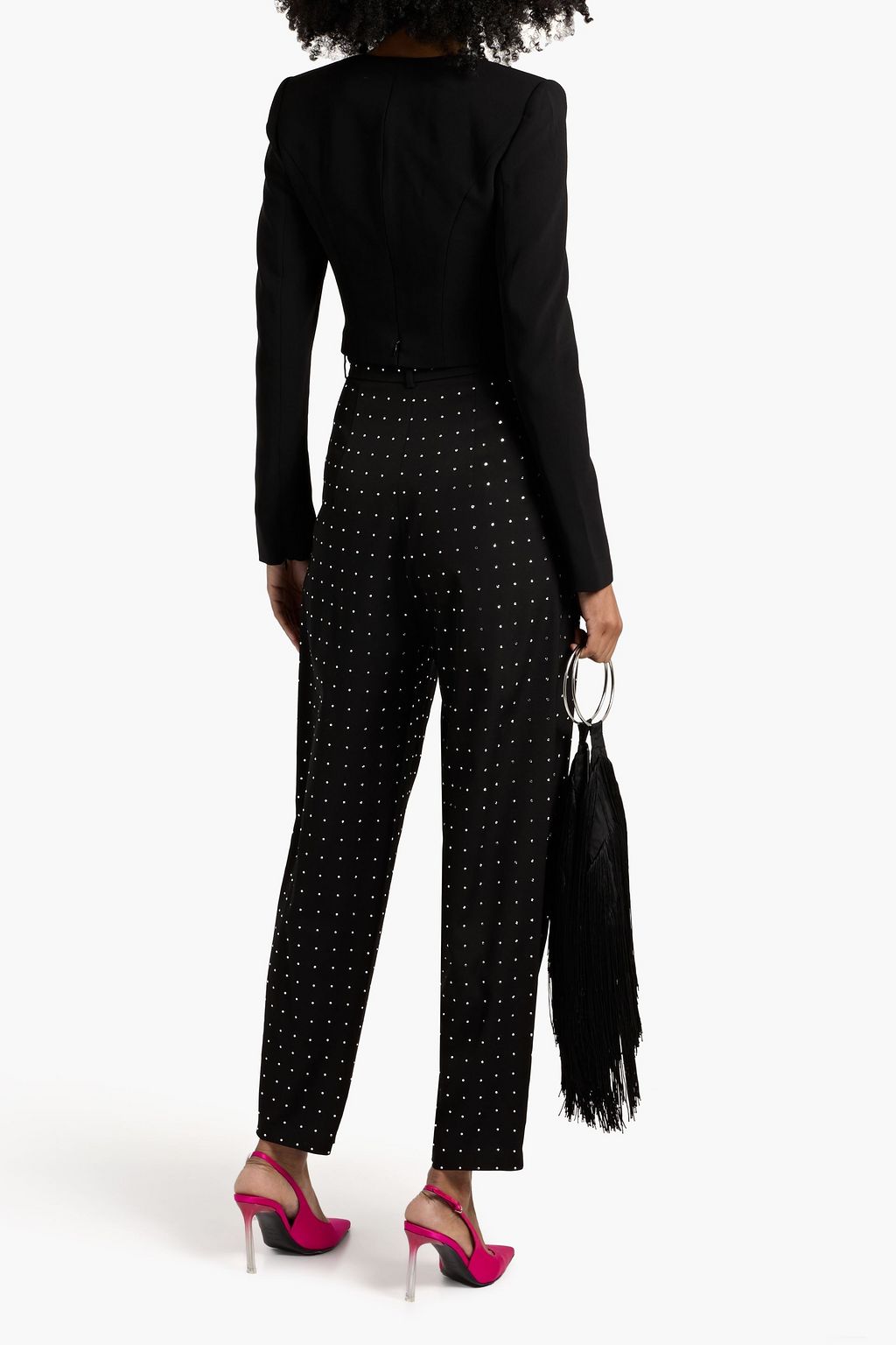 A.L.C. Cropped crepe top
