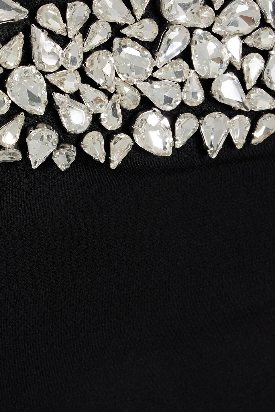 A.l.c Elsie Strapless Crystal-embellished Crepe Mini Dress In Black