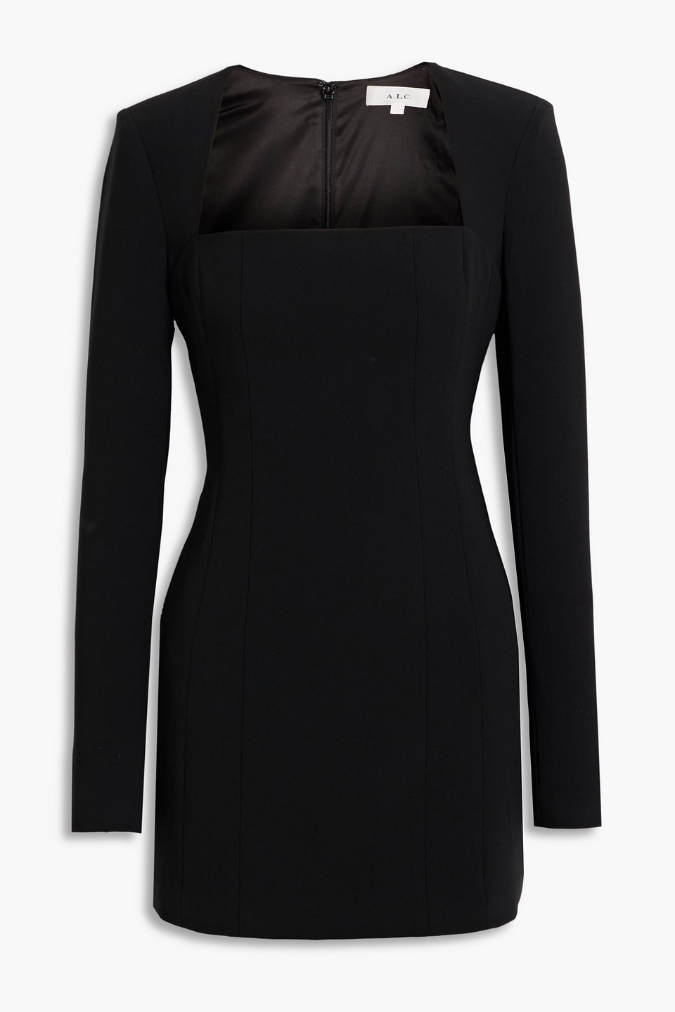 A.l.c Ella Crepe Mini Dress In Black