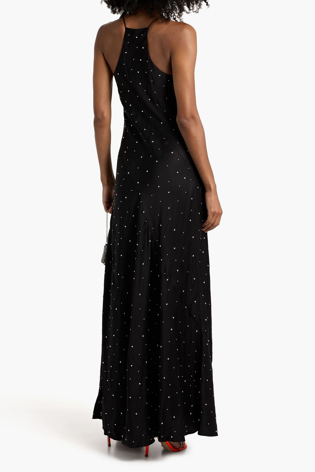 A.L.C. Sybil studded satin maxi dress