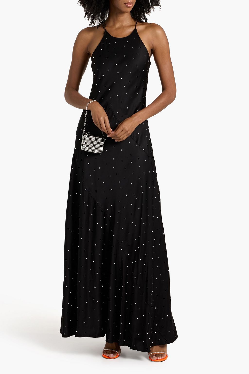 A.L.C. Sybil studded satin maxi dress
