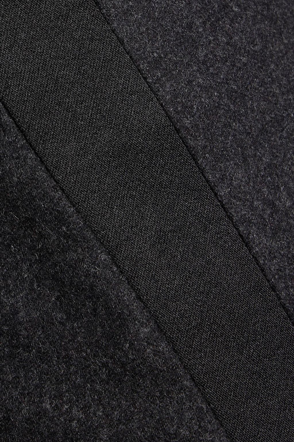 A.L.C. Skirt-effect wool-blend flannel shorts