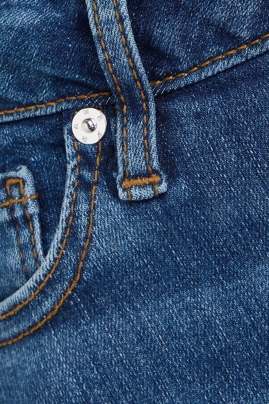 FRAME Le Crop Mini Boot faded high-rise bootcut jeans