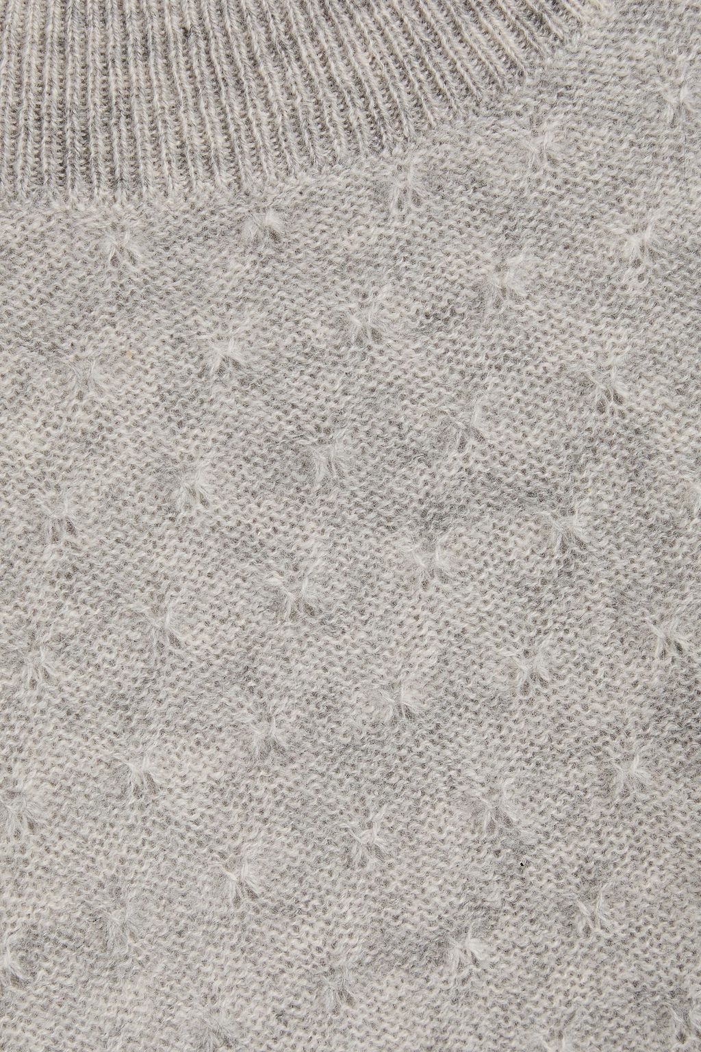 FRAME Pointelle-knit cashmere sweater