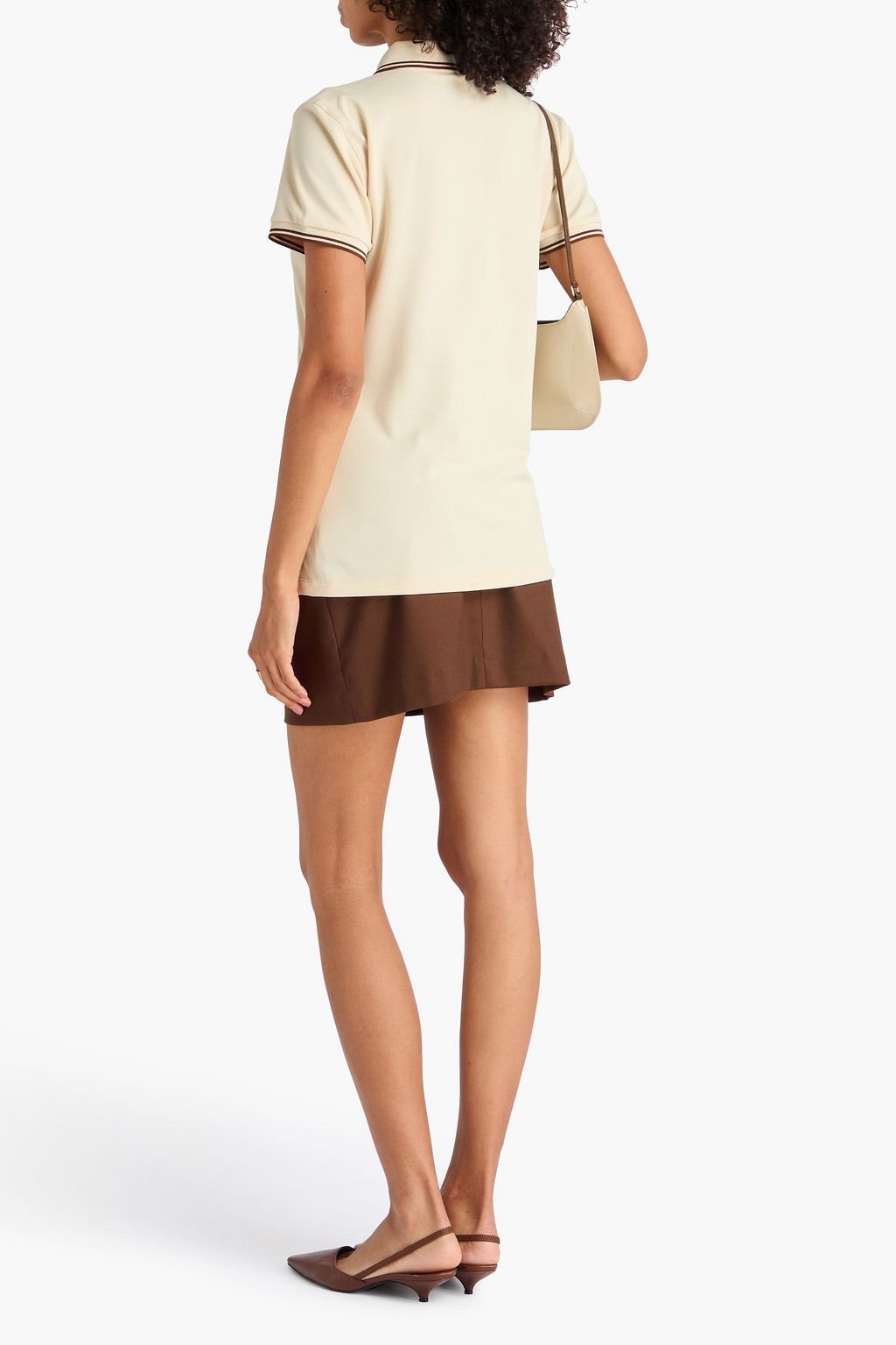 TORY BURCH Piqué polo shirt
