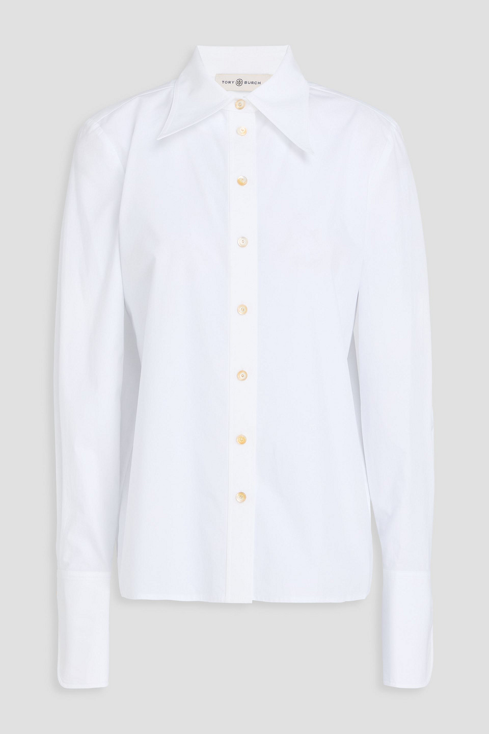 Tory Burch Cotton-poplin Shirt In White