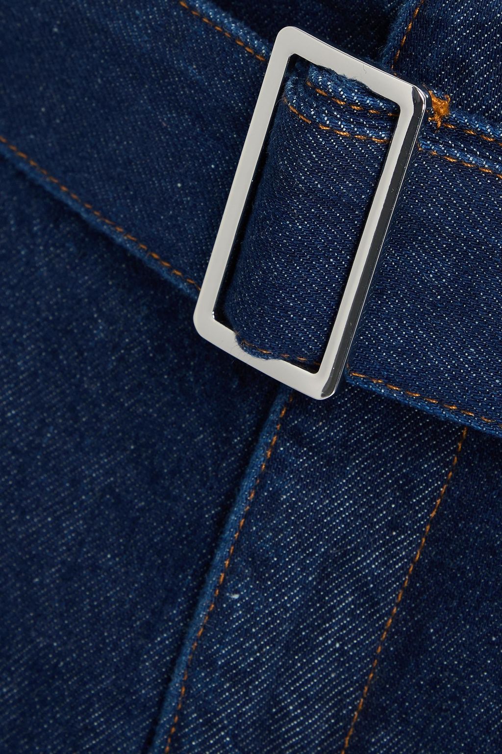 FRAME The Paper Bag belted pleated high-rise wide-leg jeans