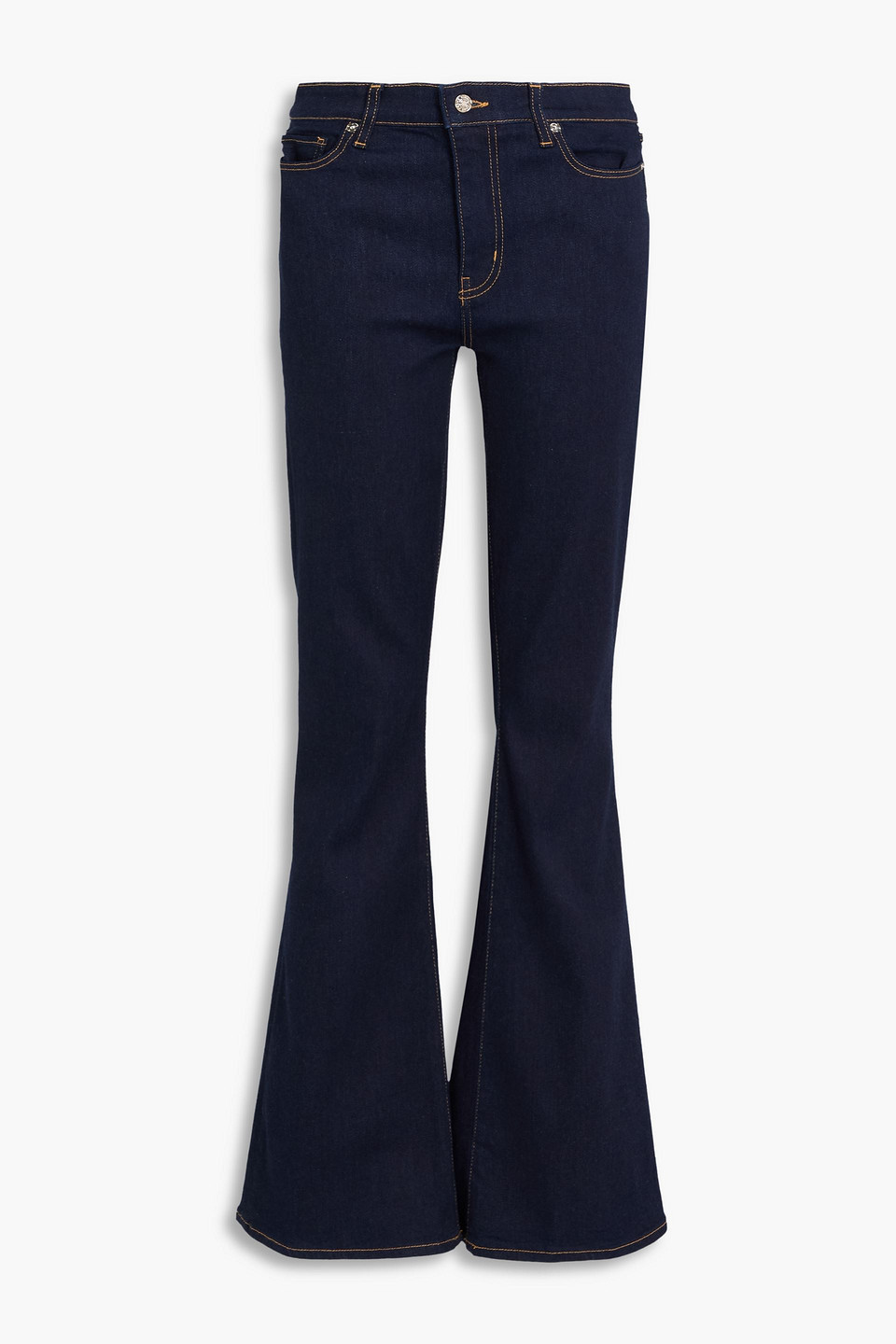 Frame Le High Flare High-rise Flared Jeans In Blue
