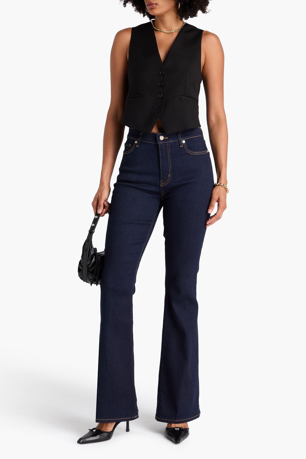 FRAME Le High Flare high-rise flared jeans