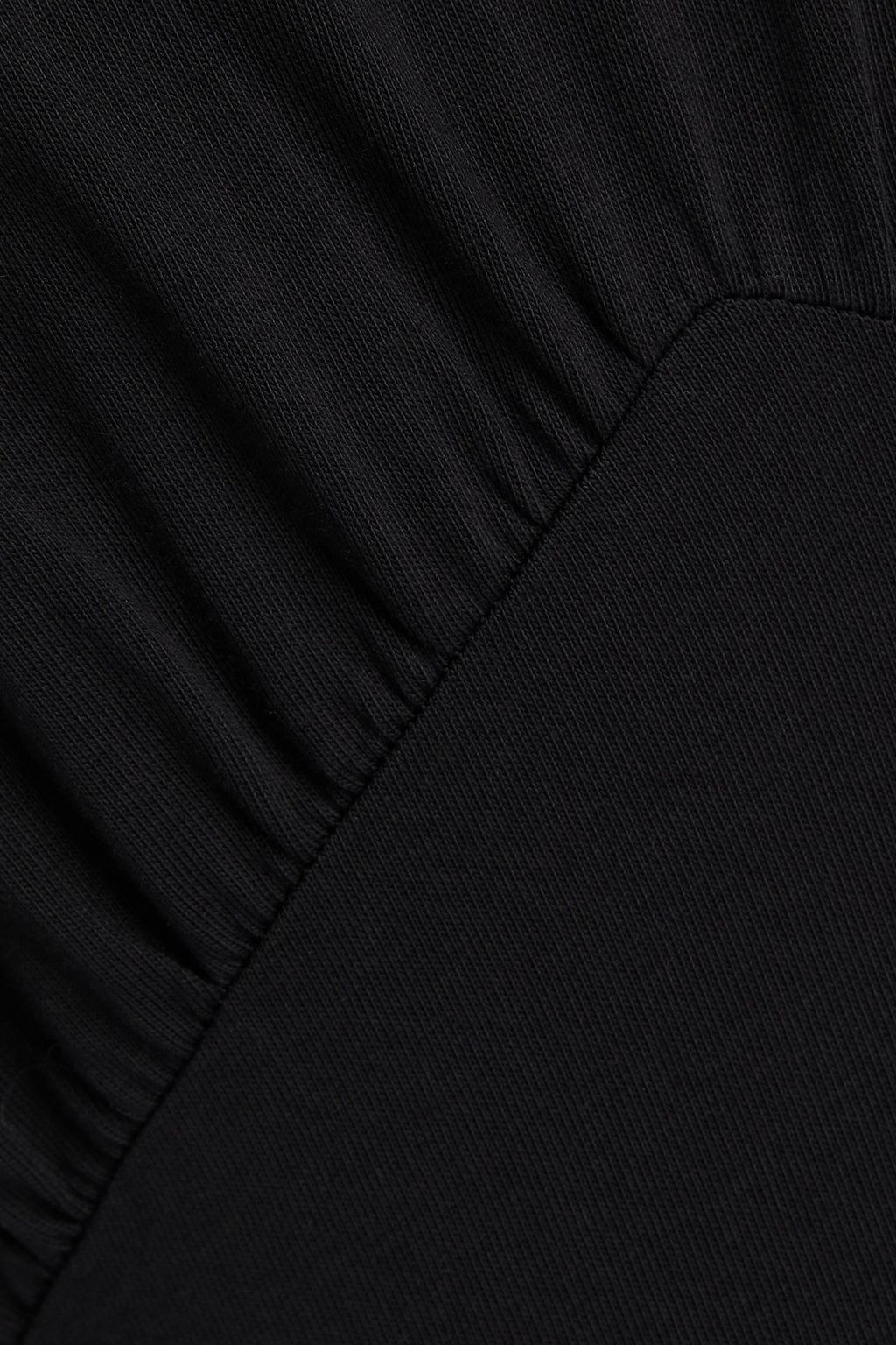 FRAME Asymmetric cotton-jersey dress