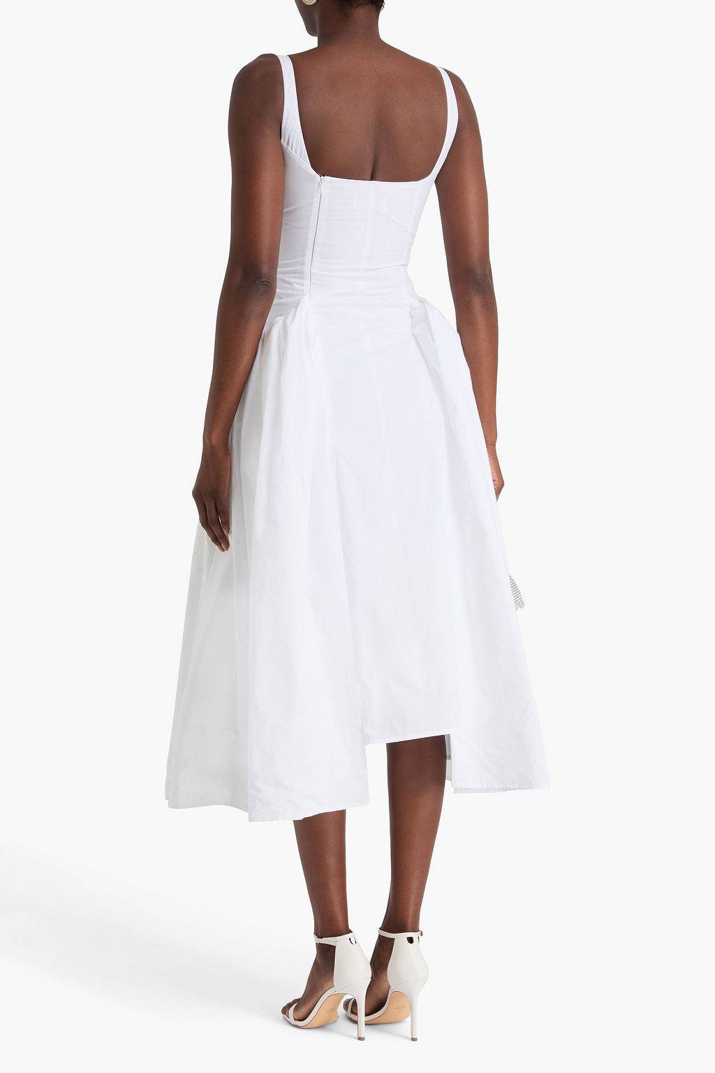 16ARLINGTON Asymmetrisches Midikleid „Vezile“ aus Baumwollpopeline