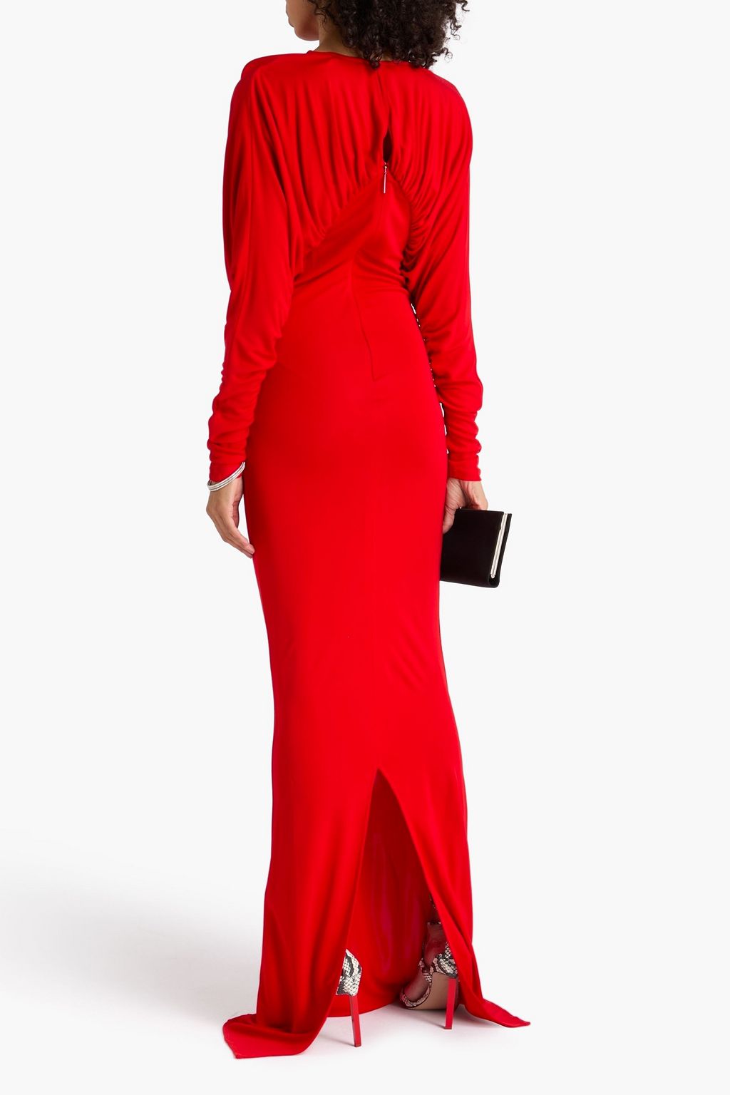16ARLINGTON Vernest gathered jersey gown
