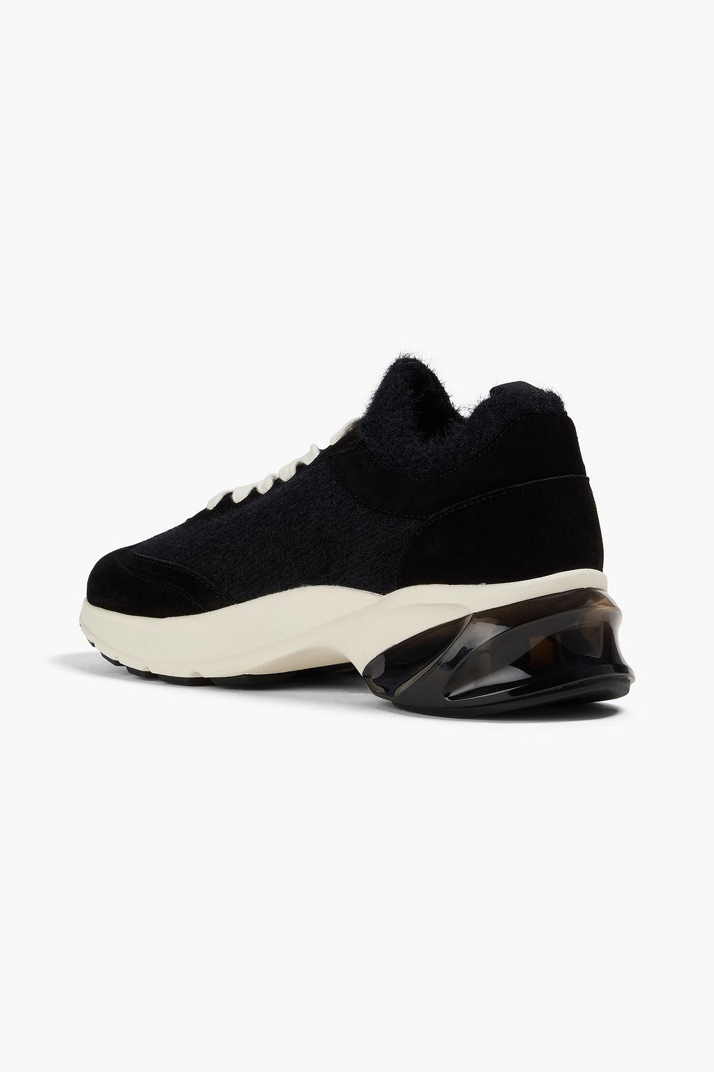 TORY BURCH Good Luck suede and knitted sneakers