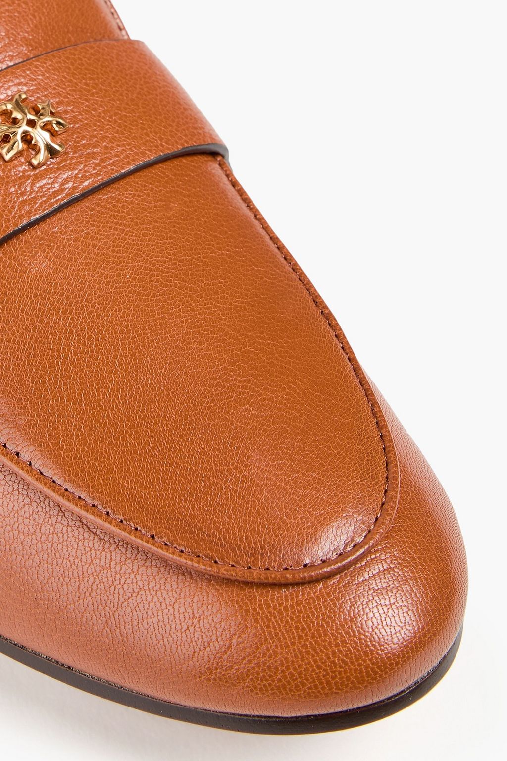 TORY BURCH Glossed-leather loafers