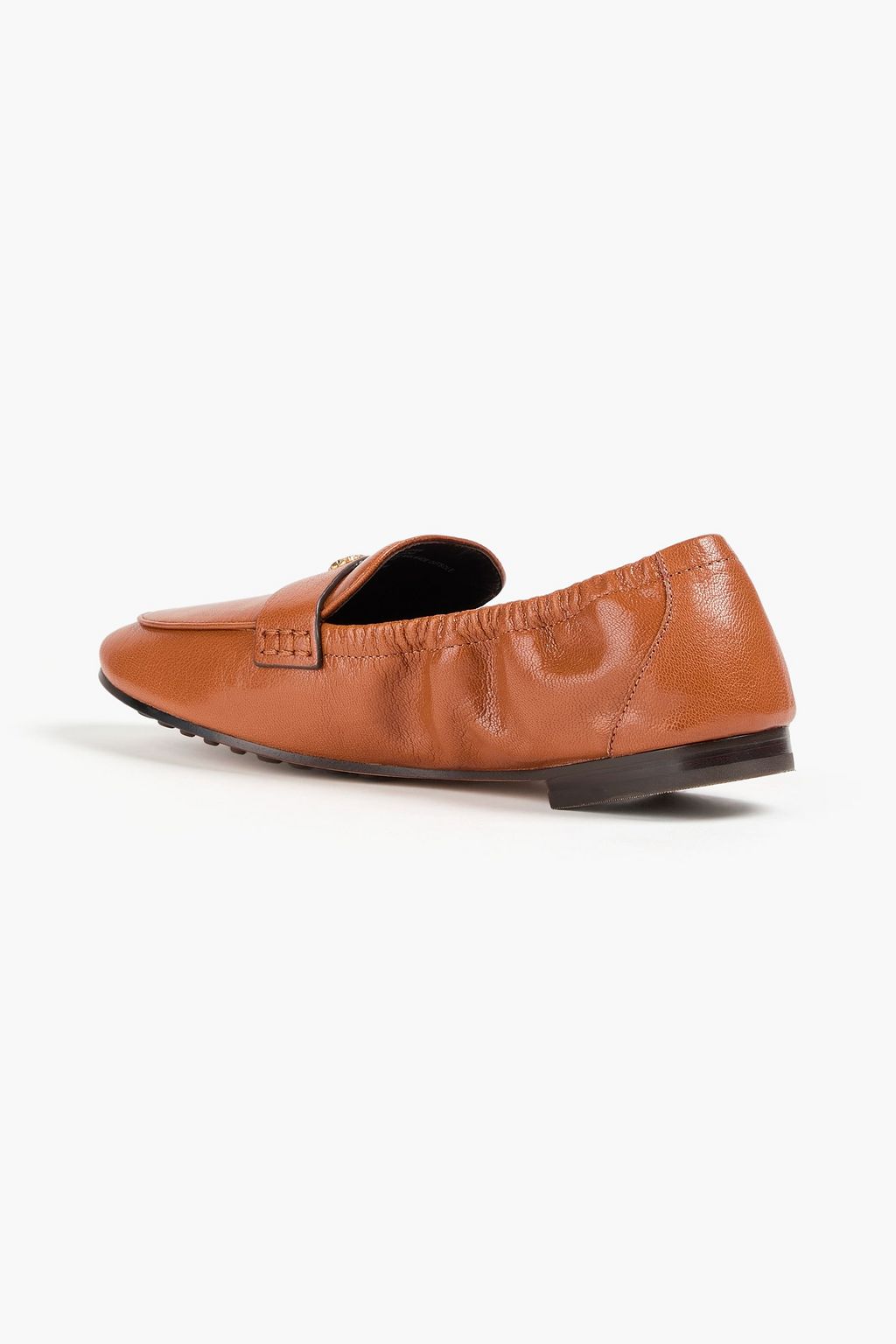TORY BURCH Glossed-leather loafers