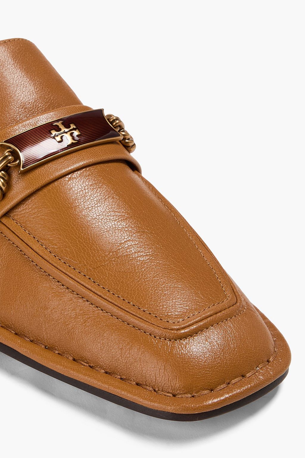 TORY BURCH حذاء لوفر بيرين من الجلد بتصميم مزركش