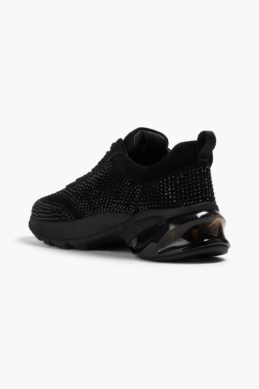 TORY BURCH Good Luck crystal-embellished nubuck sneakers