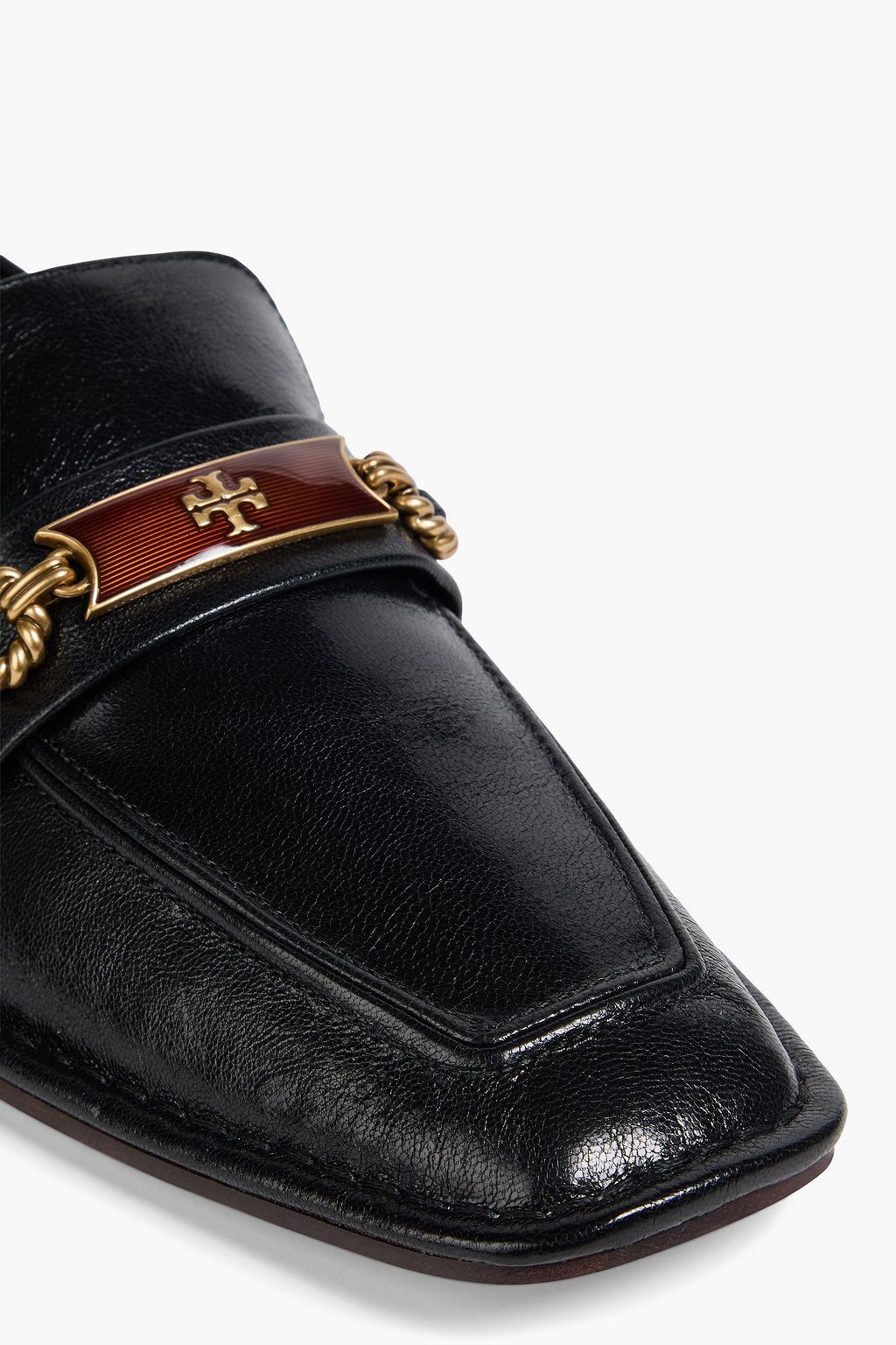 TORY BURCH Perrine embellished leather loafers