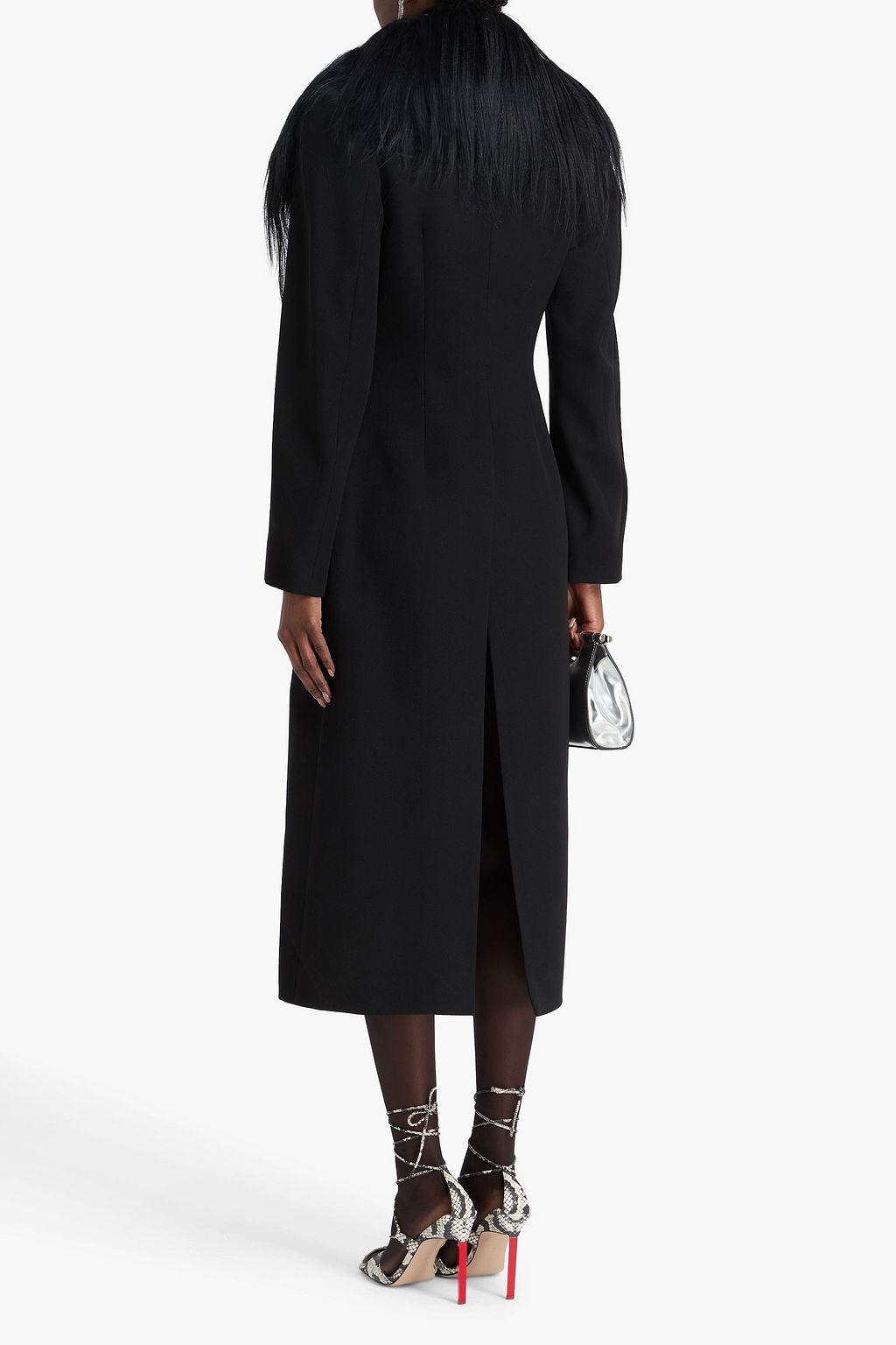 16ARLINGTON Alotta shearling-trimmed wool-twill coat