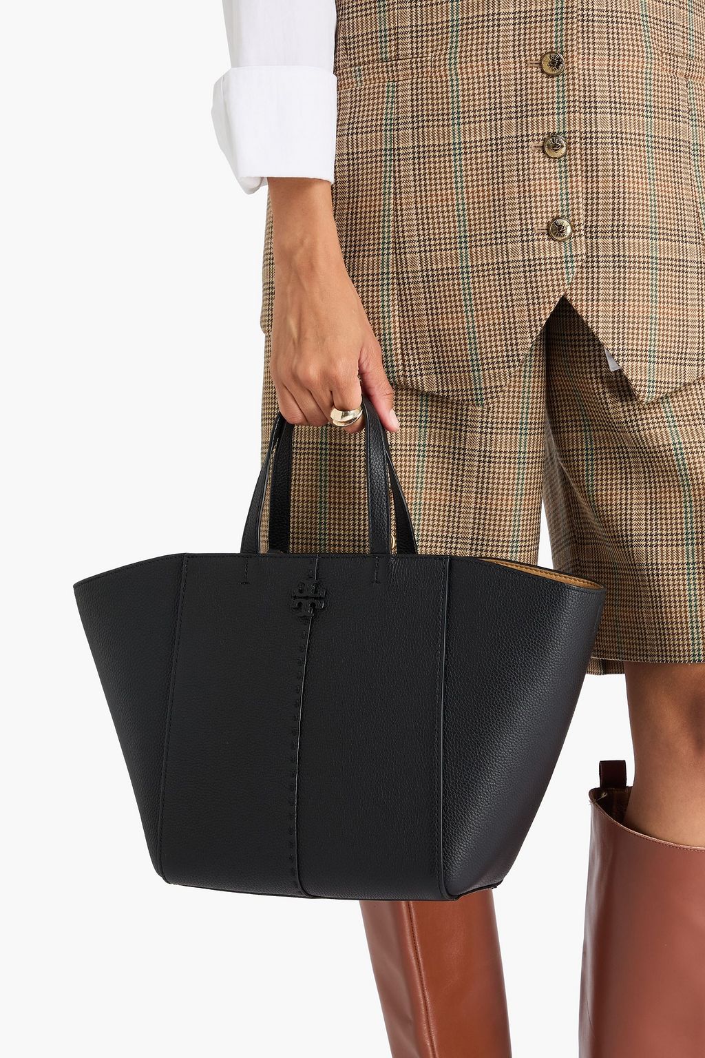 TORY BURCH حقيبة توت "ماكجرو" من الجلد المُحبّب