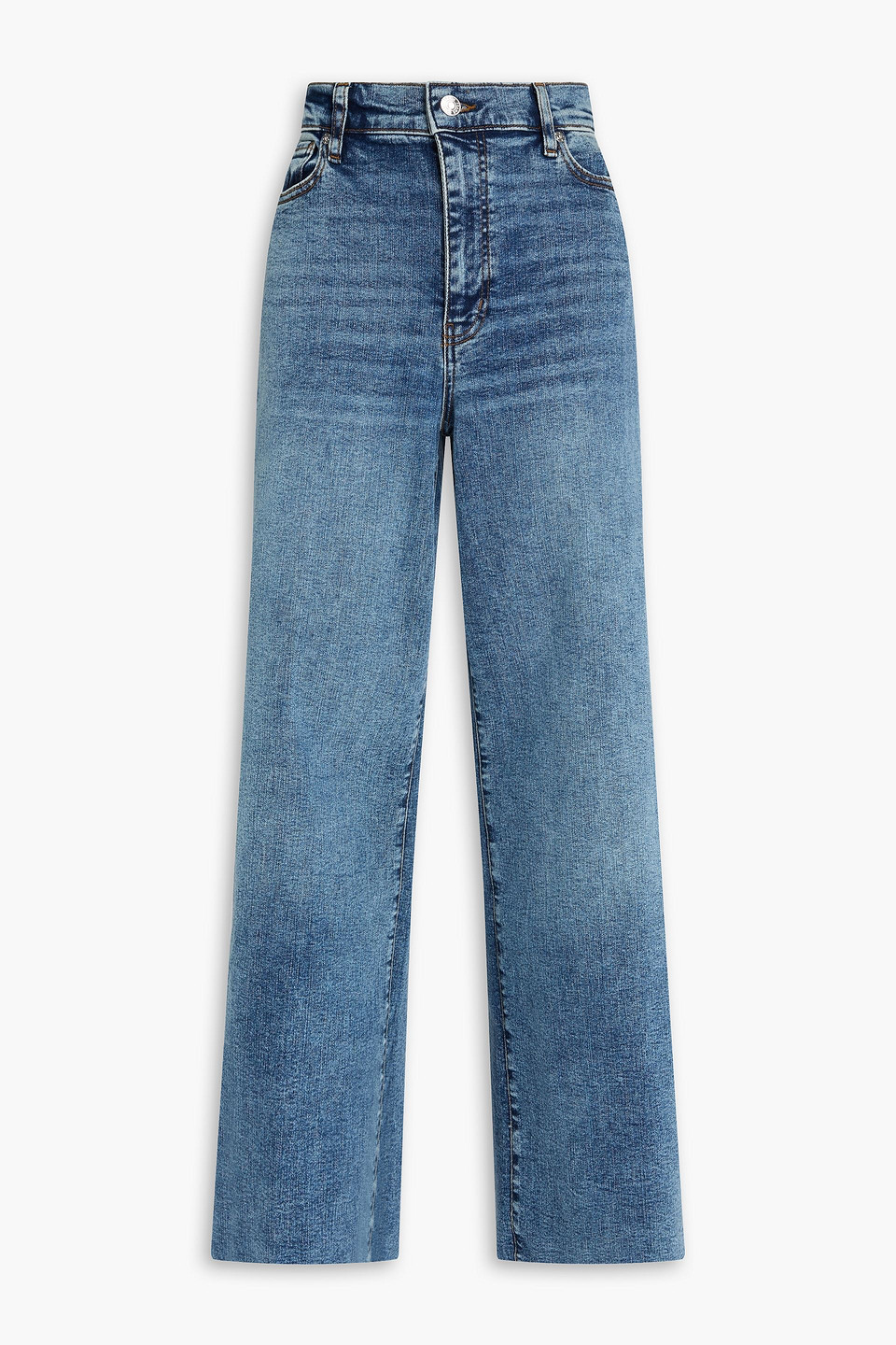 Frame Le Slim Palazzo High-rise Wide-leg Jeans In Blue
