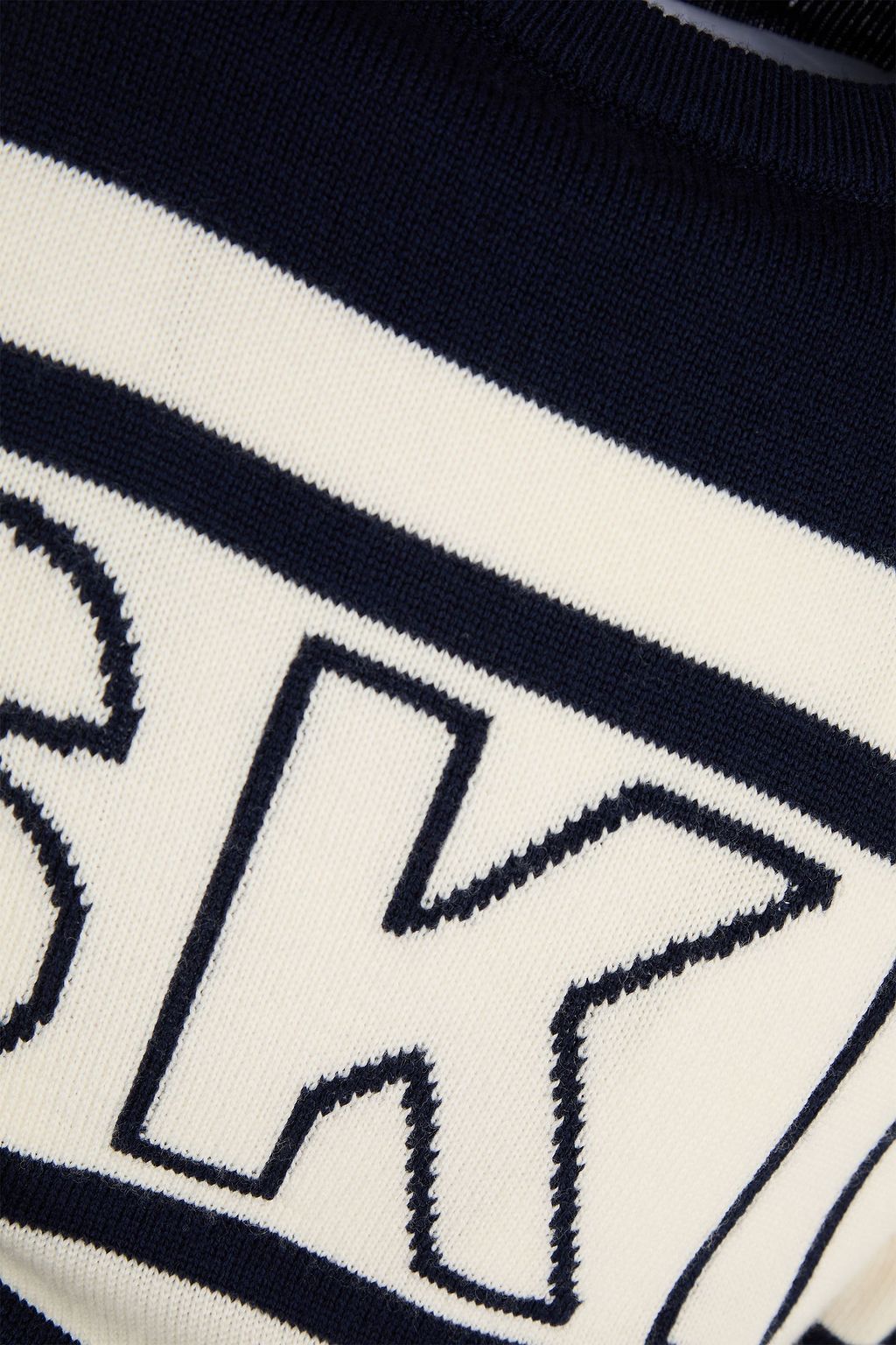 PERFECT MOMENT Intarsia merino wool sweater
