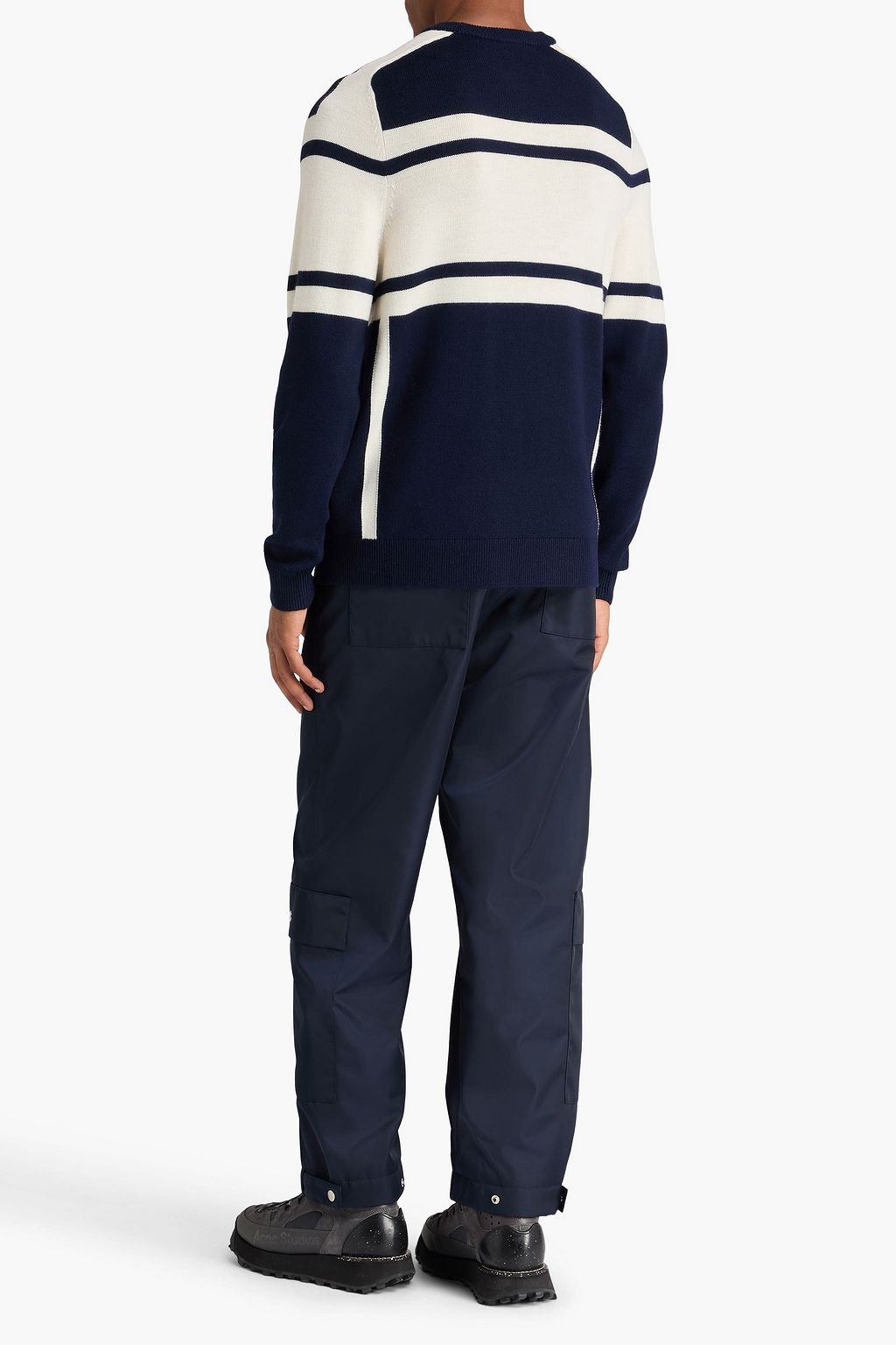 PERFECT MOMENT Intarsia merino wool sweater