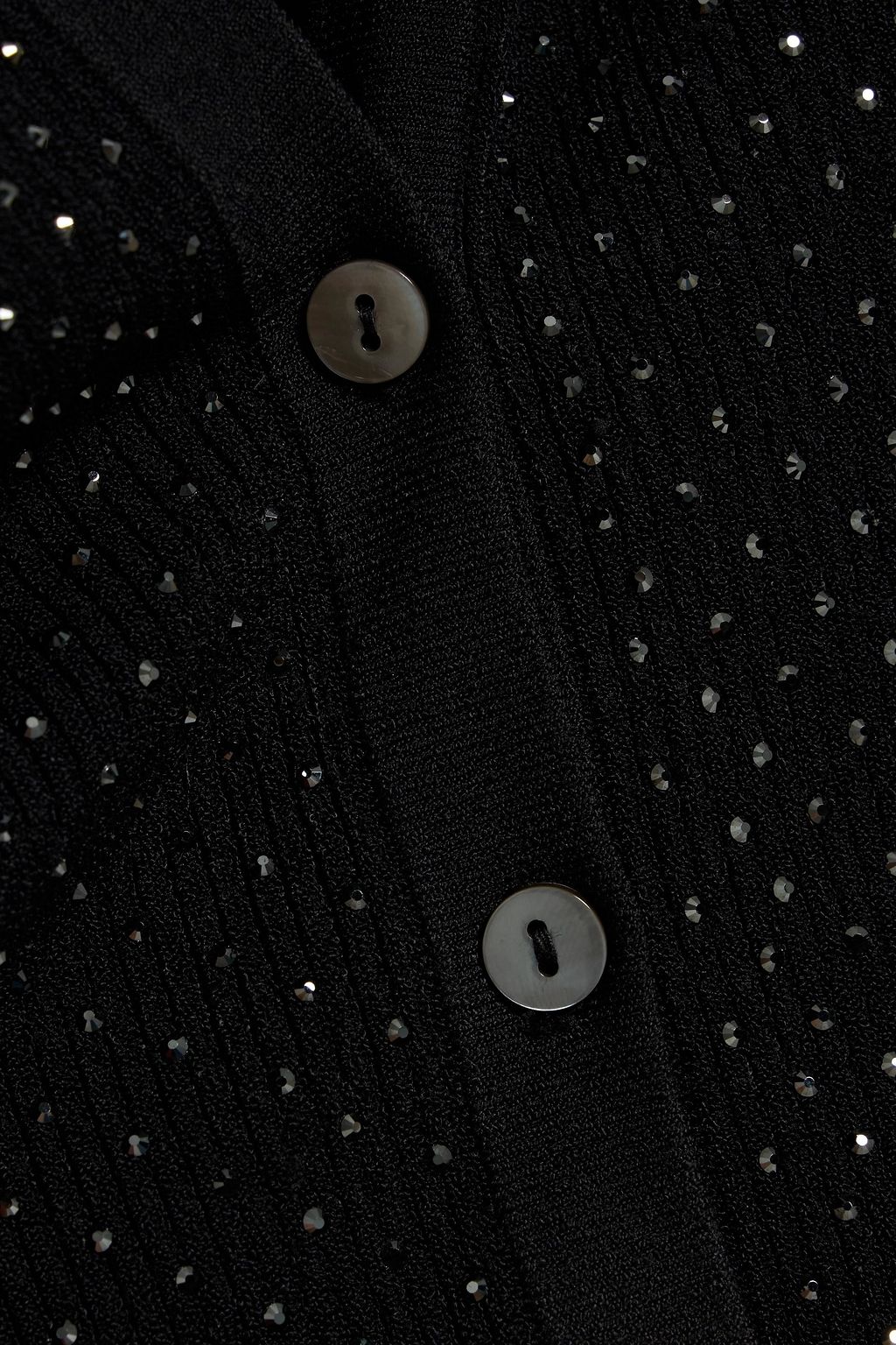 AUTUMN CASHMERE Crystal-embellished ribbed-knit cardigan