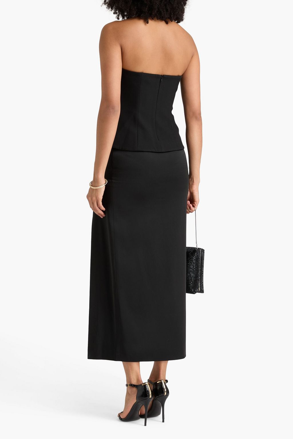 VERONICA BEARD Arlette strapless crepe bustier top