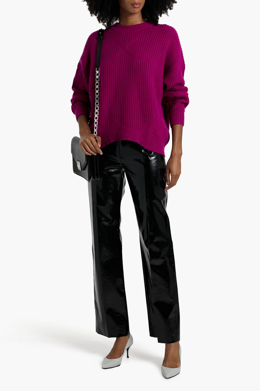 AUTUMN CASHMERE Ribbed-knit sweater