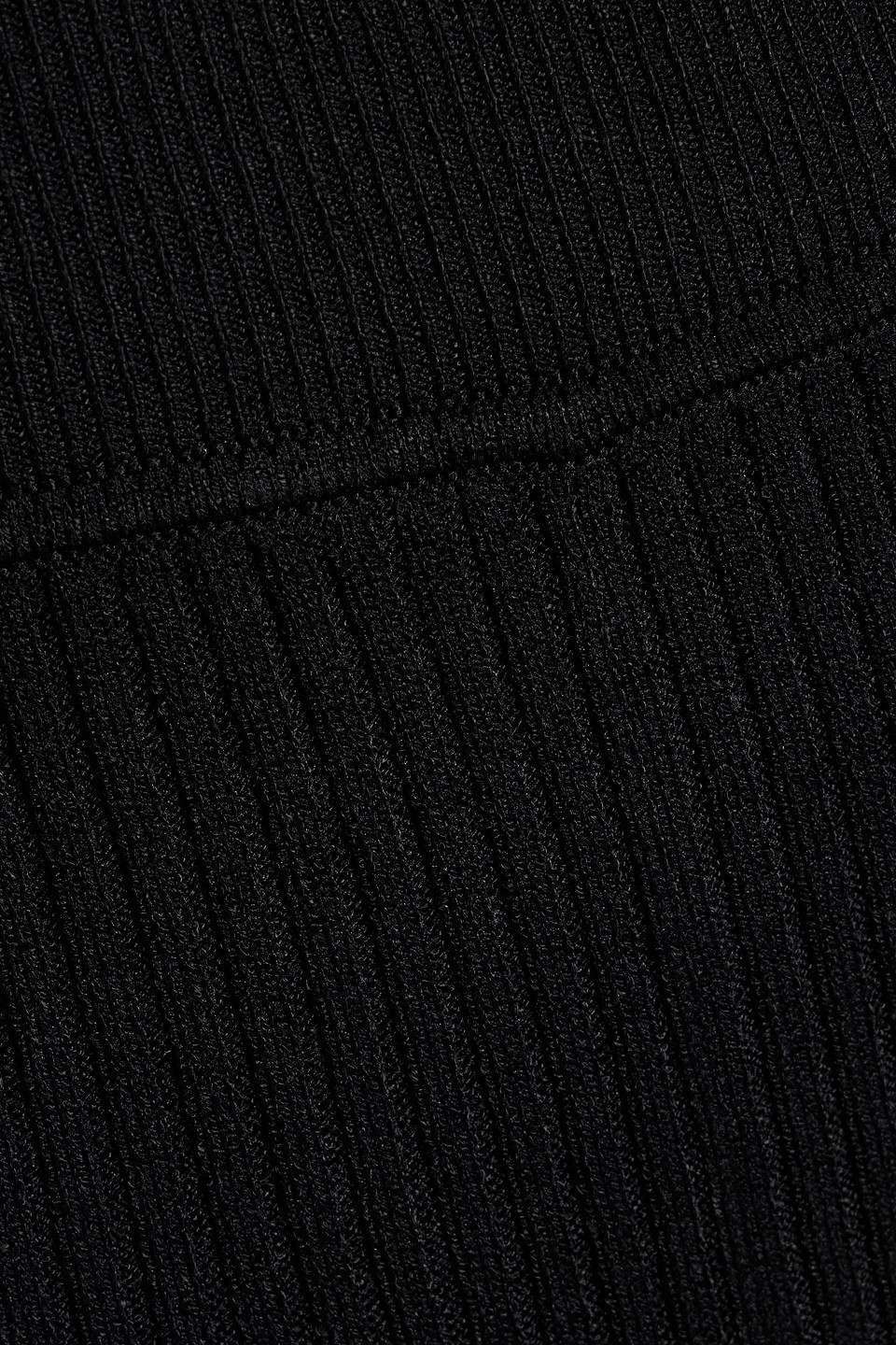 A.l.c Ayla Ribbed-knit Bootcut Pants In Black