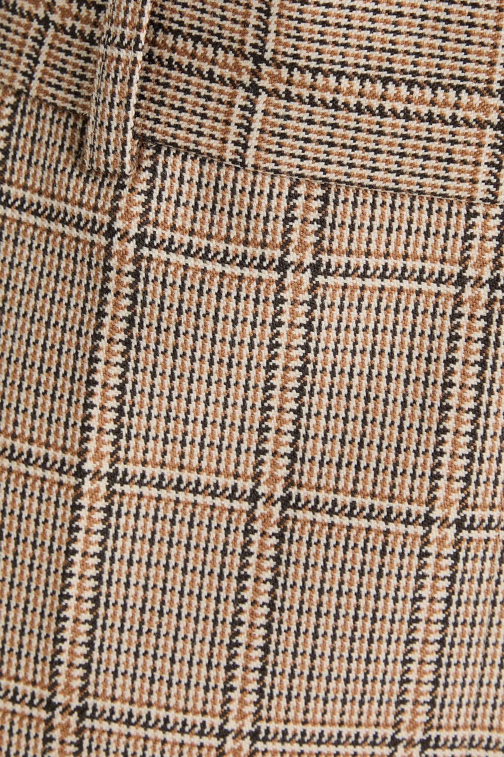 TOTEME Houndstooth wool-tweed wide-leg pants