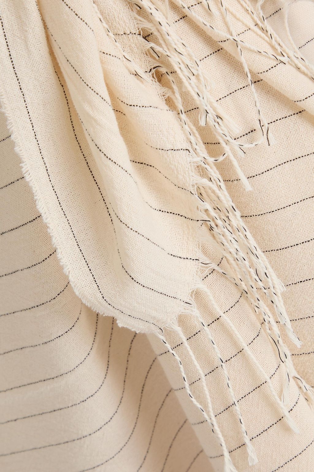 TOTEME Striped cotton-gauze pareo