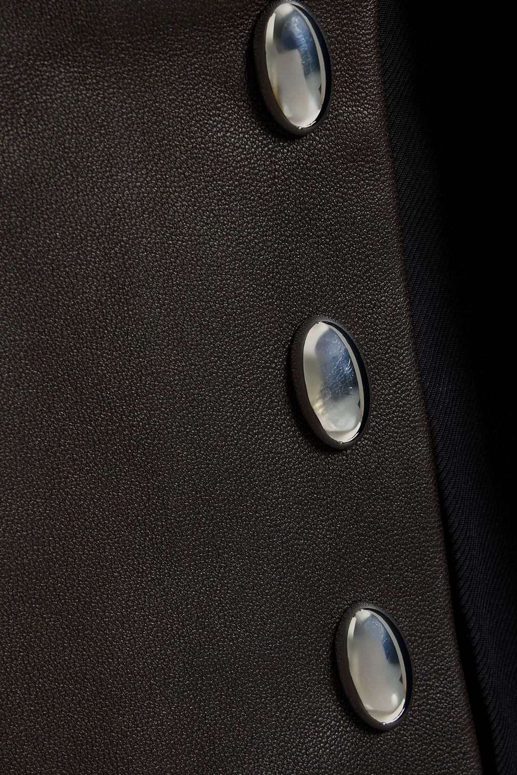 A.L.C. Naomi studded leather midi skirt