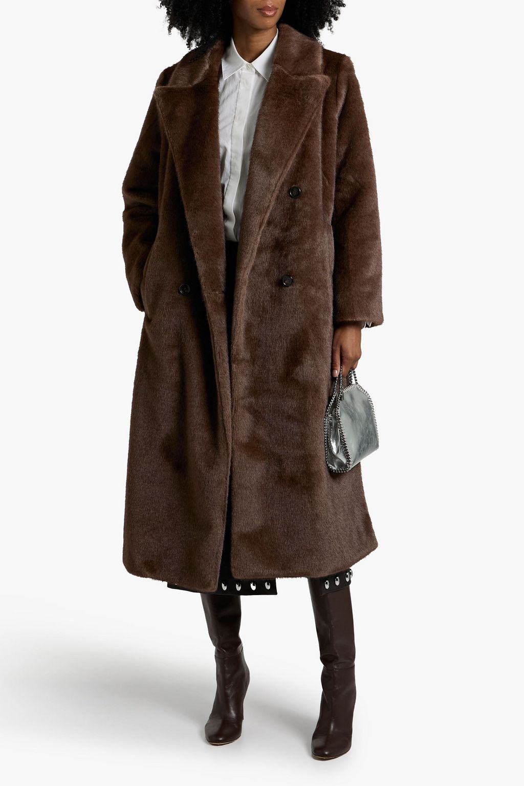A.L.C. Double-breasted plush coat