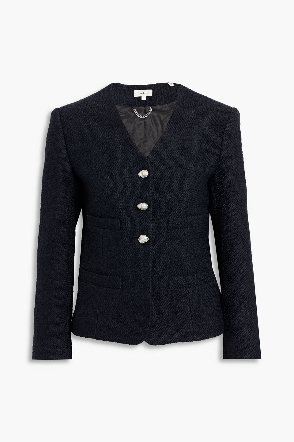 A.l.c Luca Tweed Jacket In Blue