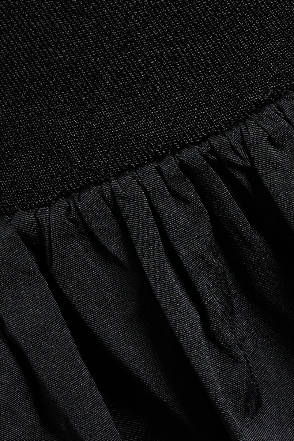 A.l.c Jackie Gathered Faille Midi Skirt In Black