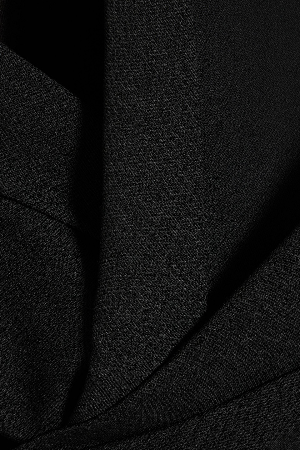 A.l.c Skyla Asymmetric Cropped Twill Jumpsuit In Black