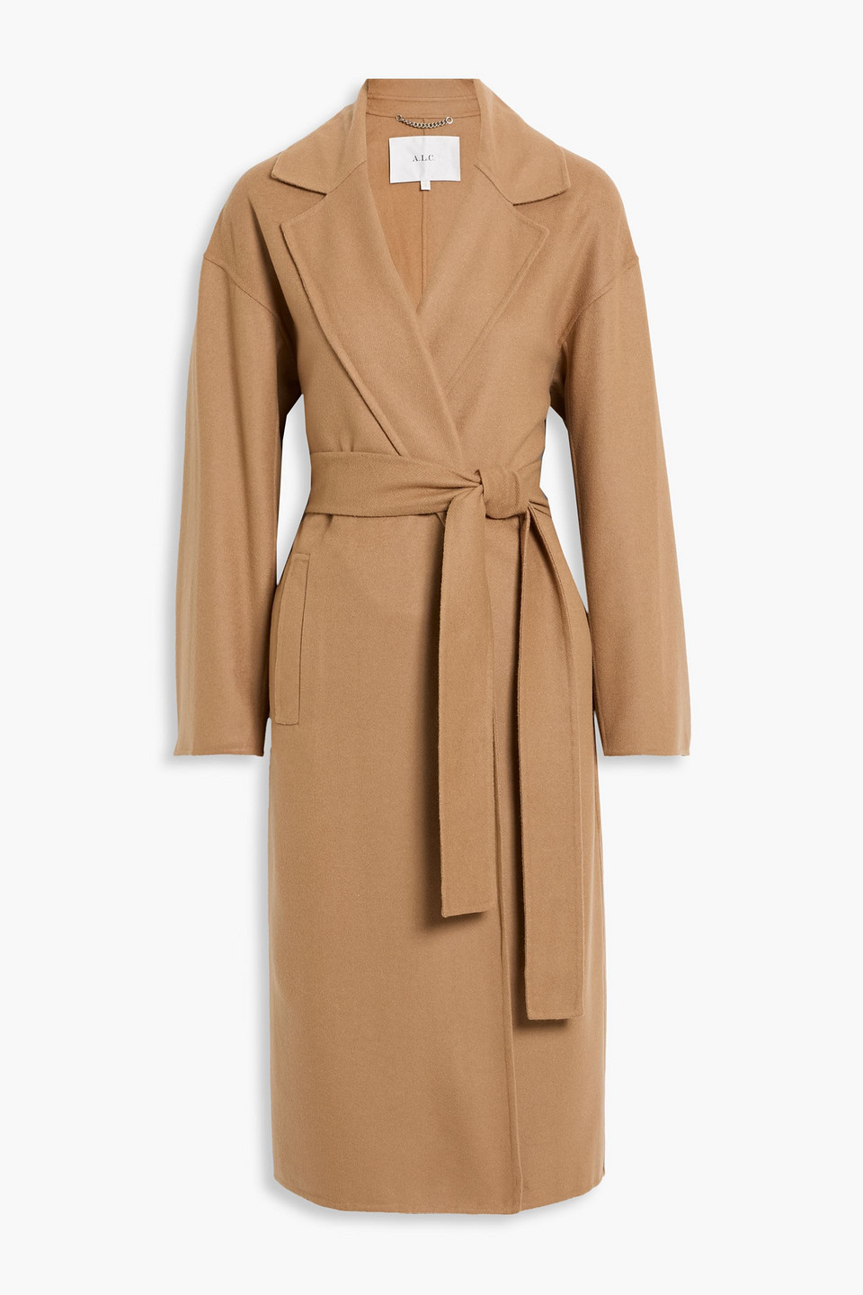 A.l.c Peter Wool-blend Felt Coat In Brown