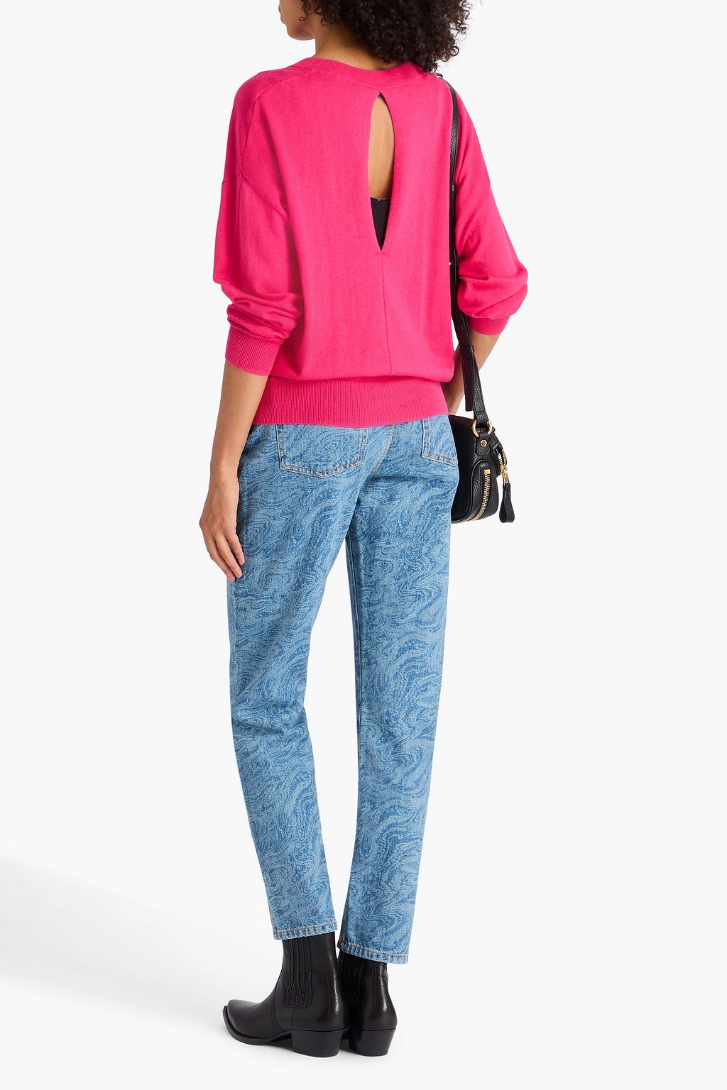 IRO Cutout cotton and cashmere-blend sweater