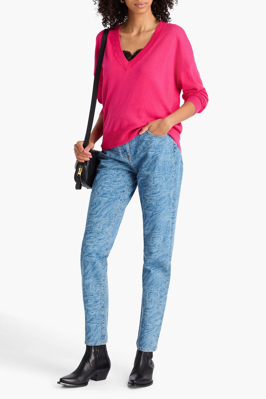 IRO Cutout cotton and cashmere-blend sweater