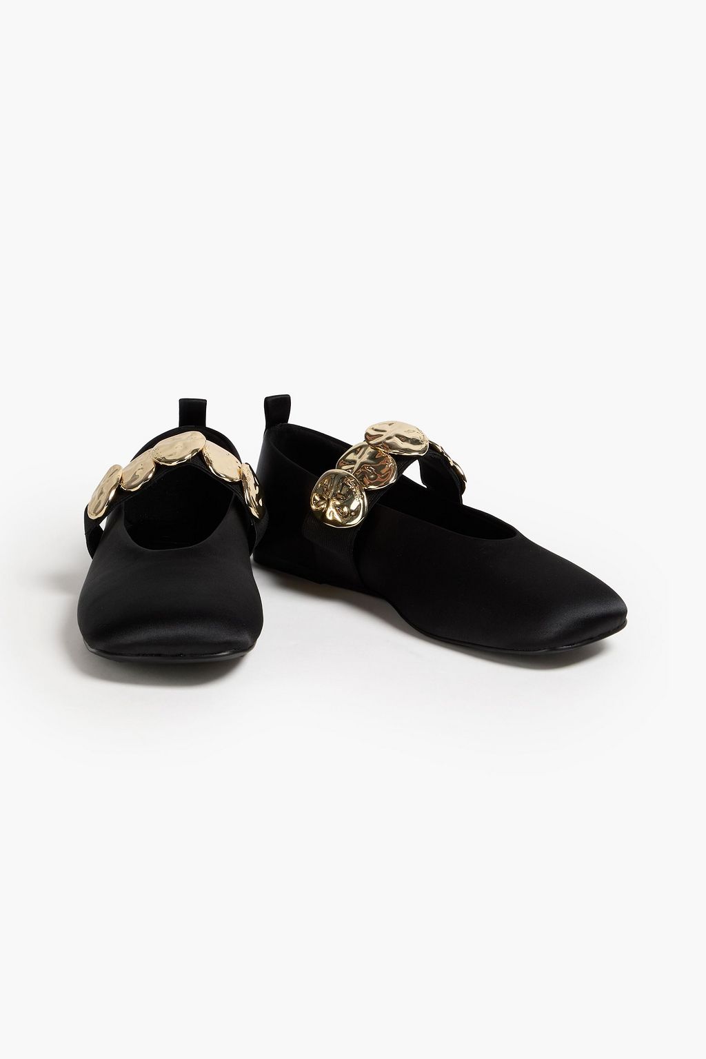 STINE GOYA SGReelo embellished satin Mary Jane flats