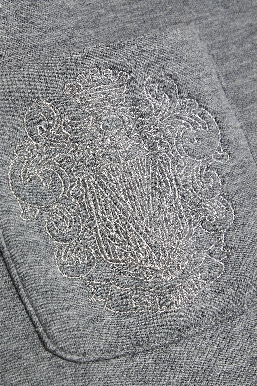 VERONICA BEARD Jenning embroidered cotton-blend jersey jacket