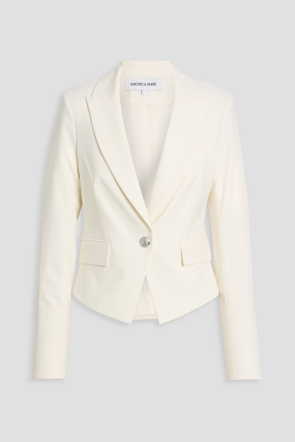 Veronica Beard Hosanna Dickey Woven Blazer In Neutral