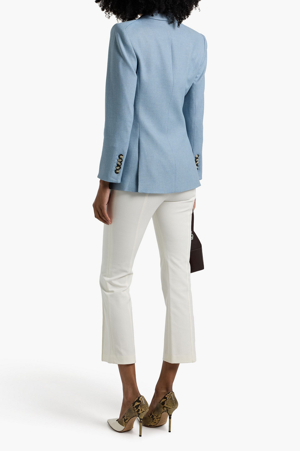 Veronica Beard Nalani Dickey Flannel Blazer In Blue