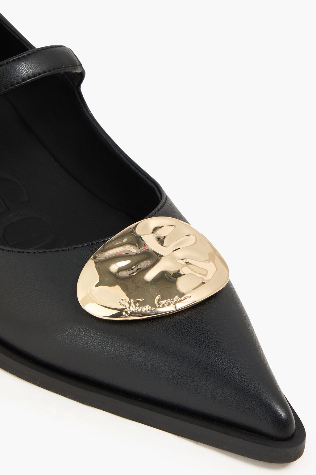 STINE GOYA Ergo Stone embellished leather Mary Jane pumps
