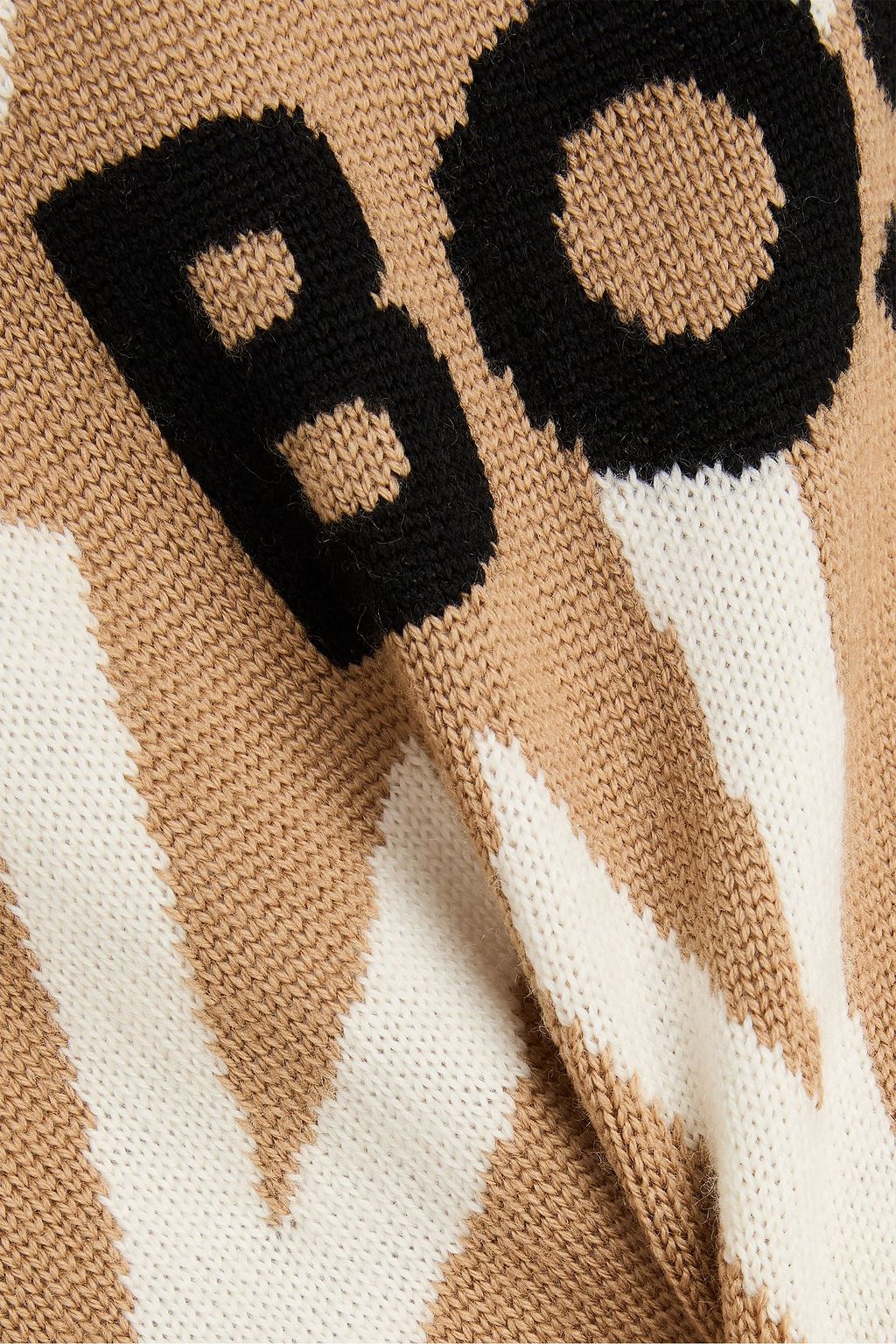 BOSS X PERFECT MOMENT Pullover aus Jacquard-Strick aus Merinowolle