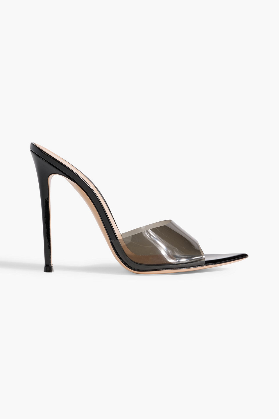 Gianvito Rossi Elle 115 Pvc Sandals In Black