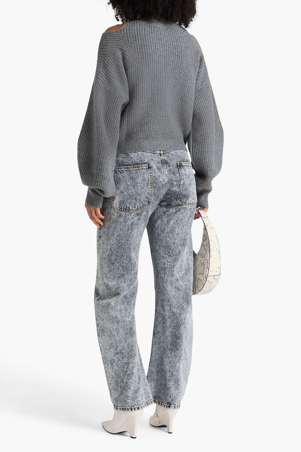 IRO Cutout wool and cashmere-blend turtleneck sweater